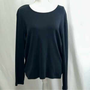 Jones New York Classic Black Blouse